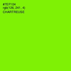 #7EF104 - Chartreuse Color Image