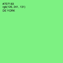#7EF183 - De York Color Image