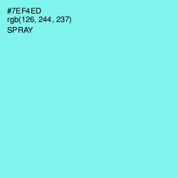 #7EF4ED - Spray Color Image