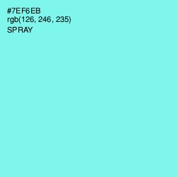 #7EF6EB - Spray Color Image
