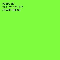 #7EFC3D - Chartreuse Color Image