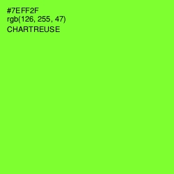 #7EFF2F - Chartreuse Color Image