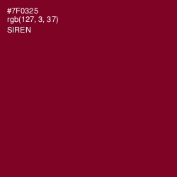#7F0325 - Siren Color Image