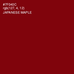 #7F040C - Japanese Maple Color Image