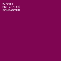 #7F0451 - Pompadour Color Image