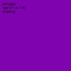 #7F04B0 - Purple Color Image