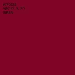 #7F0525 - Siren Color Image