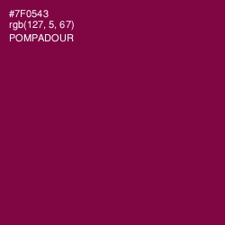 #7F0543 - Pompadour Color Image