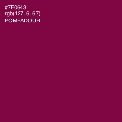 #7F0643 - Pompadour Color Image