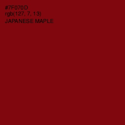 #7F070D - Japanese Maple Color Image