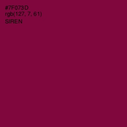 #7F073D - Siren Color Image