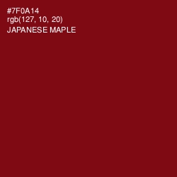 #7F0A14 - Japanese Maple Color Image