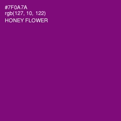 #7F0A7A - Honey Flower Color Image