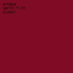 #7F0B25 - Claret Color Image