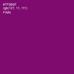 #7F0B6F - Finn Color Image