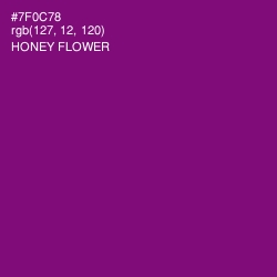 #7F0C78 - Honey Flower Color Image