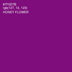 #7F0D7B - Honey Flower Color Image