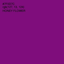 #7F0D7C - Honey Flower Color Image