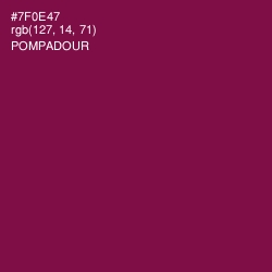 #7F0E47 - Pompadour Color Image