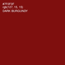 #7F0F0F - Dark Burgundy Color Image