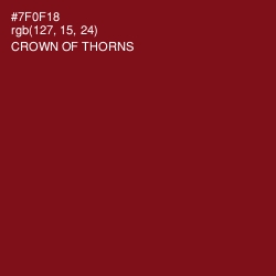 #7F0F18 - Crown of Thorns Color Image