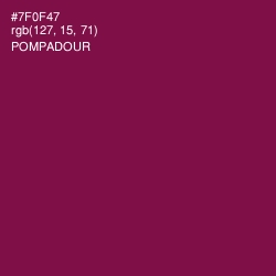 #7F0F47 - Pompadour Color Image