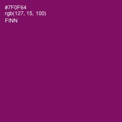 #7F0F64 - Finn Color Image