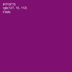 #7F0F70 - Finn Color Image