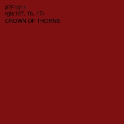 #7F1011 - Crown of Thorns Color Image