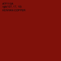 #7F110A - Kenyan Copper Color Image