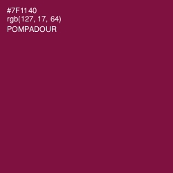 #7F1140 - Pompadour Color Image