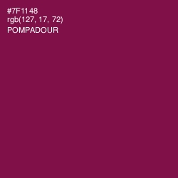 #7F1148 - Pompadour Color Image