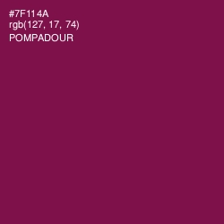 #7F114A - Pompadour Color Image