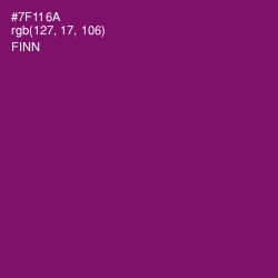 #7F116A - Finn Color Image