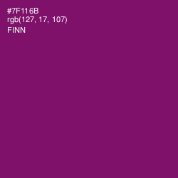 #7F116B - Finn Color Image