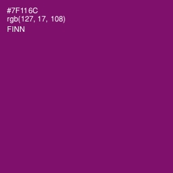 #7F116C - Finn Color Image