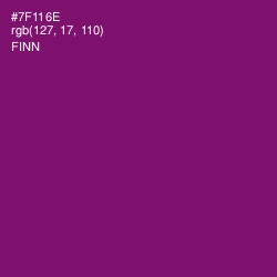 #7F116E - Finn Color Image