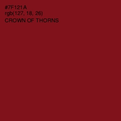 #7F121A - Crown of Thorns Color Image