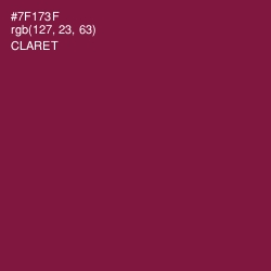 #7F173F - Claret Color Image