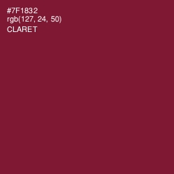 #7F1832 - Claret Color Image