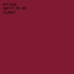 #7F1A30 - Claret Color Image