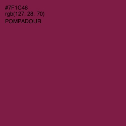#7F1C46 - Pompadour Color Image