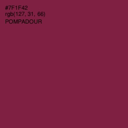 #7F1F42 - Pompadour Color Image