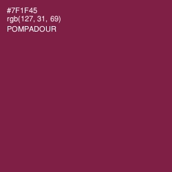 #7F1F45 - Pompadour Color Image