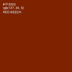 #7F2200 - Red Beech Color Image