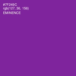 #7F249C - Eminence Color Image