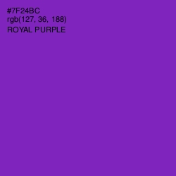 #7F24BC - Royal Purple Color Image