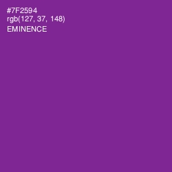 #7F2594 - Eminence Color Image