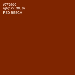 #7F2600 - Red Beech Color Image