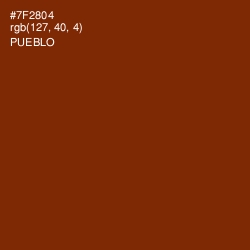 #7F2804 - Pueblo Color Image